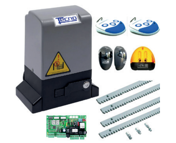 Kit TECNO Coulissant 800 kg + 4m Crémaillère